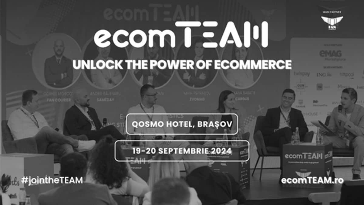 Hai cu noi în teambuildingul e-commerce-ului românesc. ecomTEAM 2024 se apropie: ce teme abordăm anul acesta și cum se va desfășura evenimentul?