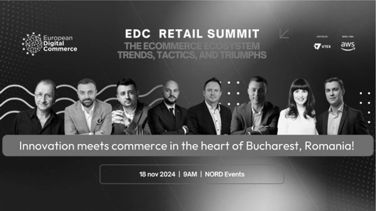 EDC Summit duce comerțul la rang de artă: Horațiu Mălăele urcă pe scena evenimentului organizat de VTEX și Amazon Web Services pe 18 noiembrie