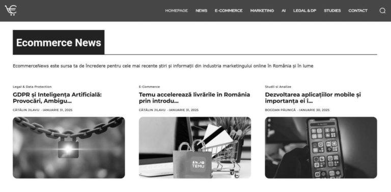 Știri despre comerțul electronic - eCommerce News https://ecommercenews.ro/